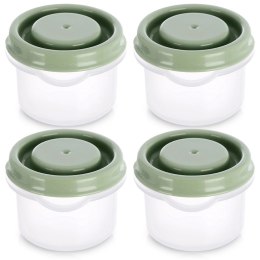 Pojemniki na Sosy Przyprawy Zioła 4 szt x 50ml do Mikrofali Mrożenia