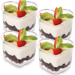 Pucharki Serce 130ml Zestaw 4 szt. do Deserów i Galaretek ORION Musy