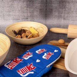 Rękawica Kuchenna z Magnesem Koty Niebieska Teflonowa ORION Kuchnia