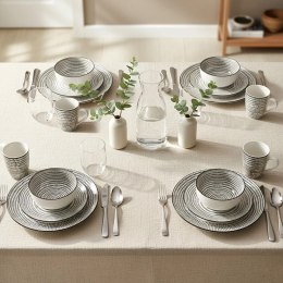 Serwis Obiadowy Porcelanowy 16 el. Zestaw dla 4 Osób Talerze