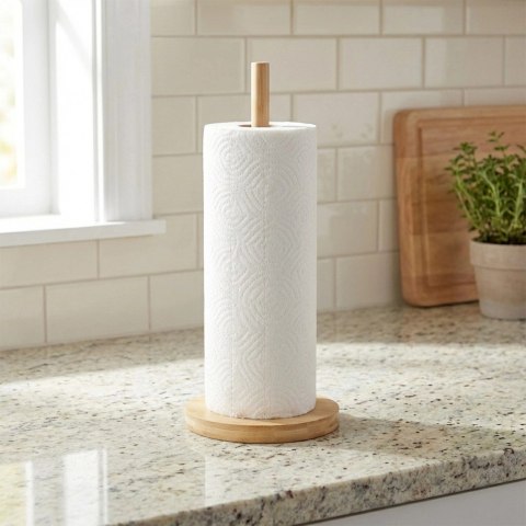 Stojak na ręcznik papierowy bambusowy 29,5 cm