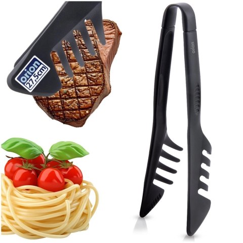 Szczypce Kuchenne 2w1 Łopatka do Grillowania Smażenia Teflonu 27 cm