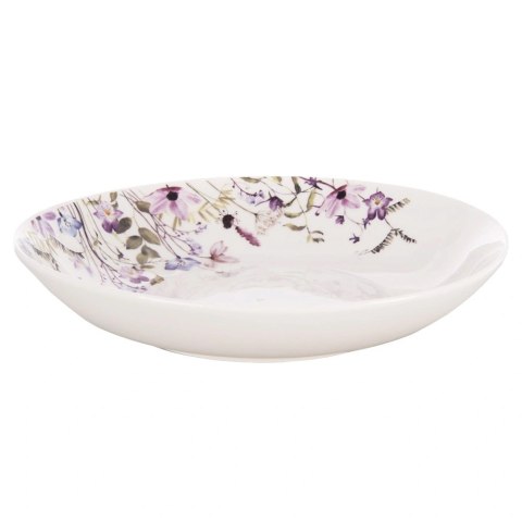 Talerz Głęboki Porcelanowy 600 ml Louka na Zupę Makaron Kwiaty