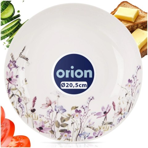 Talerz Głęboki Porcelanowy 600 ml Louka na Zupę Makaron Kwiaty