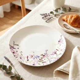 Talerz Obiadowy Płytki Porcelana 27 cm Louka Duży Talerz Kwiaty