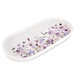 Talerz Owalny Porcelanowy 25 x 12 cm Louka Półmisek w Kwiaty