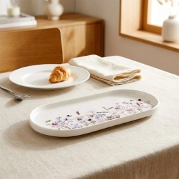 Talerz Owalny Porcelanowy 25 x 12 cm Louka Półmisek w Kwiaty