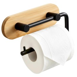 Uchwyt na Papier Toaletowy Czarny Loft Bambus na Taśmę 3M ORION