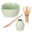 Zestaw do Matchy Matcha Ceremonia 4 el Miska Miotełka Bambus