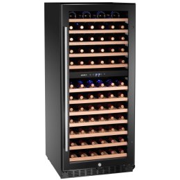 Lodówka chłodziarka do wina 2-strefowa na 124 butelki 265 l 570x595x1400 mm