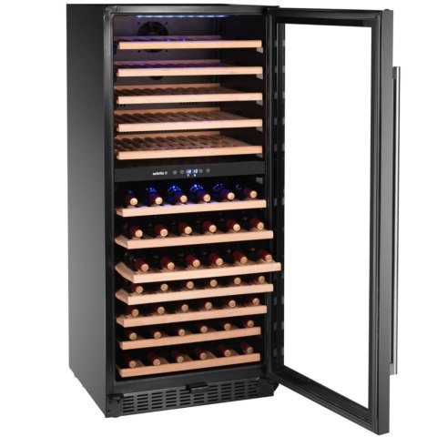 Lodówka chłodziarka do wina 2-strefowa na 124 butelki 265 l 570x595x1400 mm