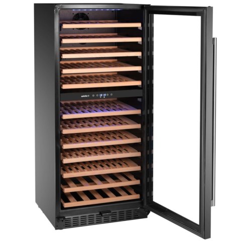 Lodówka chłodziarka do wina 2-strefowa na 124 butelki 265 l 570x595x1400 mm
