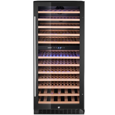 Lodówka chłodziarka do wina 2-strefowa na 124 butelki 265 l 570x595x1400 mm