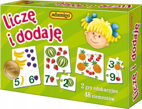 Liczę i dodaję - układanka edukacyjna 06748 ADAMIGO