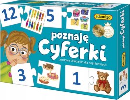 Poznaję cyferki gra puzzlowa 05598 ADAMIGO
