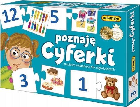 Poznaję cyferki gra puzzlowa 05598 ADAMIGO