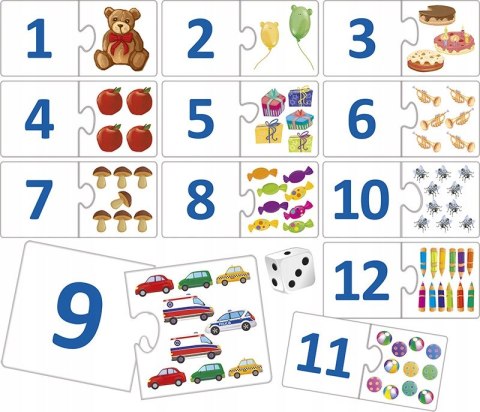 Poznaję cyferki gra puzzlowa 05598 ADAMIGO
