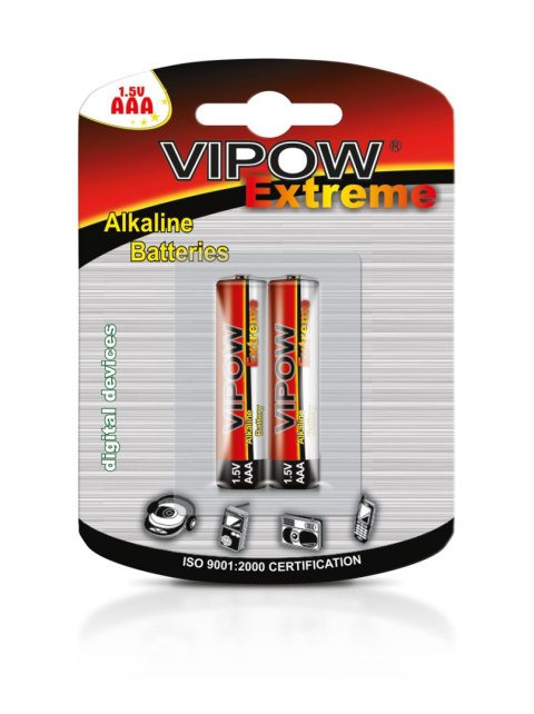 BAT0090B Baterie alkaliczne VIPOW EXTREME LR03 2szt./bl. TRES