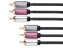 KM0307 Kabel 3RCA-3RCA component 1.8m Kruger&Matz KRUGER&AMPMATZ