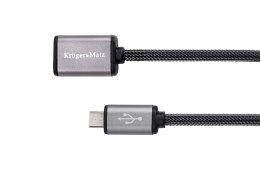 KM0332 Kabel USB - micro USB gniazdo-wtyk 1.0m Kruger&Matz KRUGER&AMPMATZ