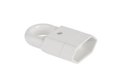 URZ3015 Gniazdo płaskie z uchwytem białe GP2C ELGOTECH