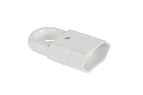 URZ3015 Gniazdo płaskie z uchwytem białe GP2C ELGOTECH