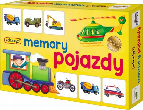 Gra memory mini - pojazdy 07196 ADAMIGO