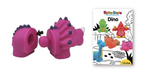 ND19_KA10695-DB Klocki Popboblocs - dinozaur pomarańczowy KS