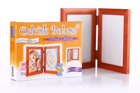 ND19_OB-03 Zestaw Odcisk Bobasa Ramka z Glinką ODCISK