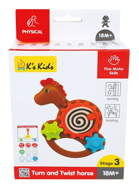 ND19_KA10768 Zabawka edukacyjna - Koń zakręć/przekręć KS