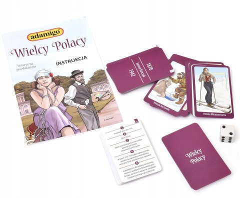 Wielcy Polacy - gra edukacyjna 07325 ADAMIGO