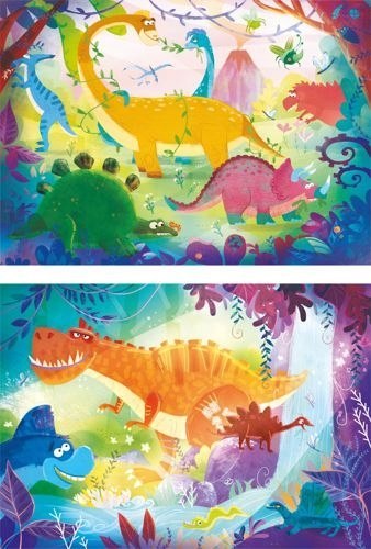 CLE puzzle 2X20 Funny dinos 24755 CLEMENTONI