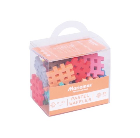 Klocki wafle mini pastel 35szt 03674 MARIOINEX