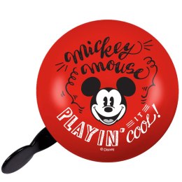 ND15_9149 DZWONEK DO ROWERU RETRO MICKEY RED VINTAGE DISNEY