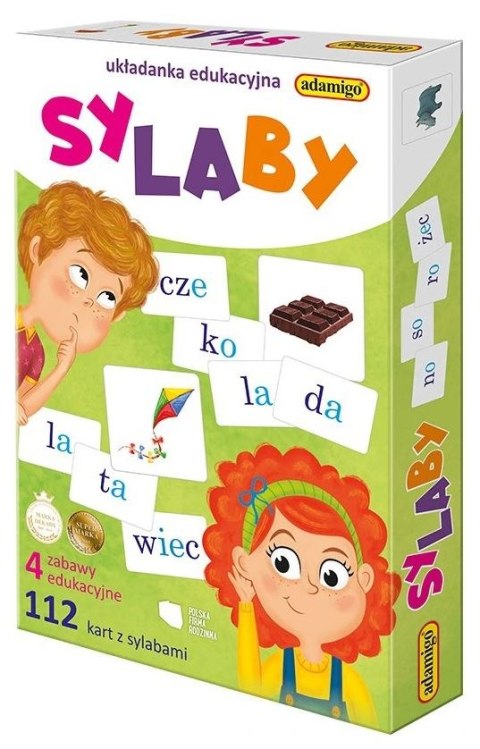 Sylaby - układanka edukacyjna 07516 ADAMIGO