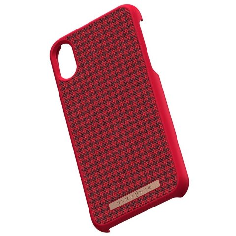 ND38_E20252 Nordic Elements Saeson Idun - Materiałowe etui iPhone Xs / X (Red) NORDIC