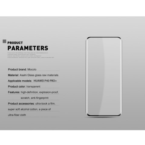 ND38_HW4754 Mocolo 3D Glass Full Glue - Szkło ochronne Huawei P40 Pro MOCOLO