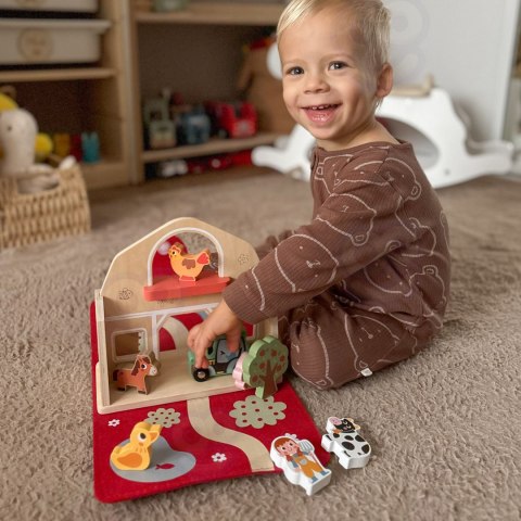 TOOKY TOY Drewniana Gra Nauka Liczenia Zwierzątka TOOKY