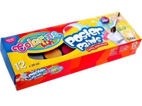 ND39_251058 FARBY PLAK 12KOL 20ML PAT COLORINO PUD GRATIS COLORINO