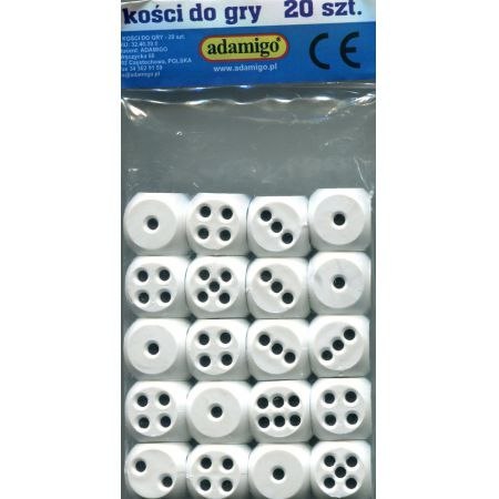 ND39_318782 -KOSCI DO GRY BIA 20SZT ADM 0640 ADAMIGO