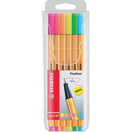 ND39_374689 PG CIENKOPIS 6KOL 0.4 FIB STAB NEON 88/6-1 ETUI STABILO