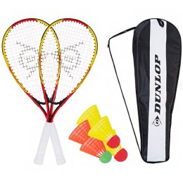 ND05_Z0576 762091 Zestaw do Speedmintona Racketball Set Dunlop żólto-czerwone 762091 DUNLOP