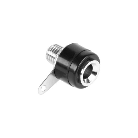 GNI0204A.1 Gniazdo bananowe montażowe plastikowe czarne Cabletech CZARNE