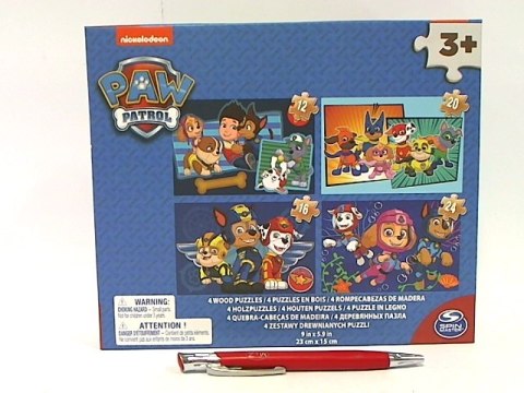 SPIN Psi Patrol puzzle drewniane 4w1 6040049 /3 SPIN