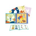 TOOKY TOY Puzzle Tangram Układanka dla Dzieci Nauka Kształtów Figury Kształty 18el. TOOKY