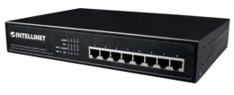 INTELLINET Switch 8x RJ45 Gigabit PoE+ 140W, metal, 19