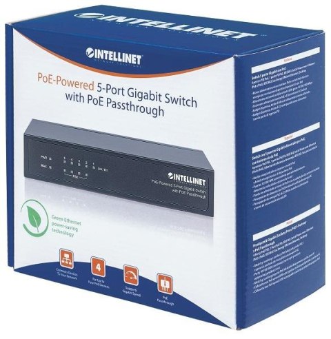 MANHATTAN Switch giga 4X poe+ 1X pd pass 561082