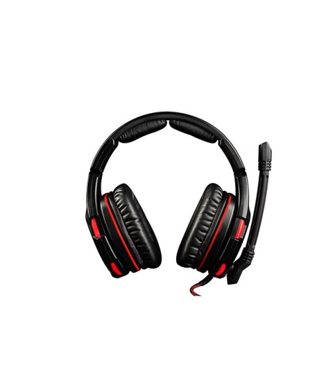 Słuchawki z mikrofonem MODECOM MC-832 Ghost Czarno-czerwony
