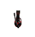 Słuchawki z mikrofonem MODECOM MC-832 Ghost Czarno-czerwony