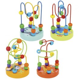 TOOKY TOY Drewniana Edukacyjna Pętla Motoryczna Labirynt Przeplatanka TOOKY
